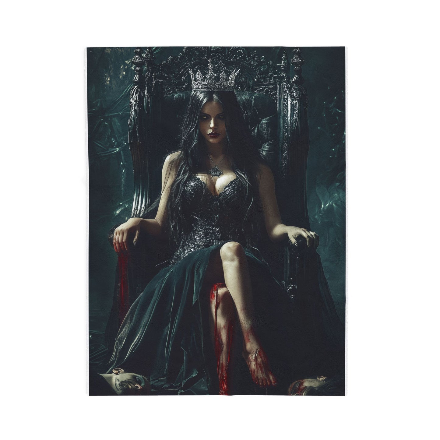 The Crimson Empress Velveteen Plush Blanket