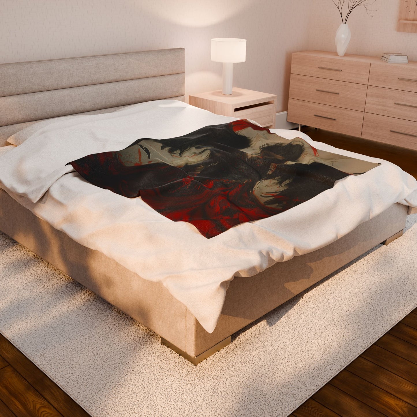 Temptation of a Succubus Velvet Blanket