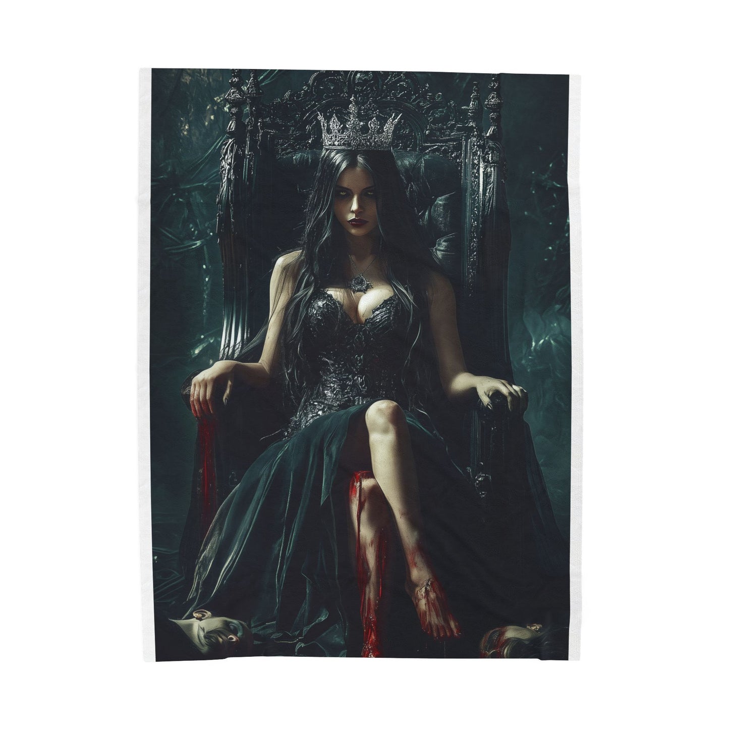 The Crimson Empress Velveteen Plush Blanket
