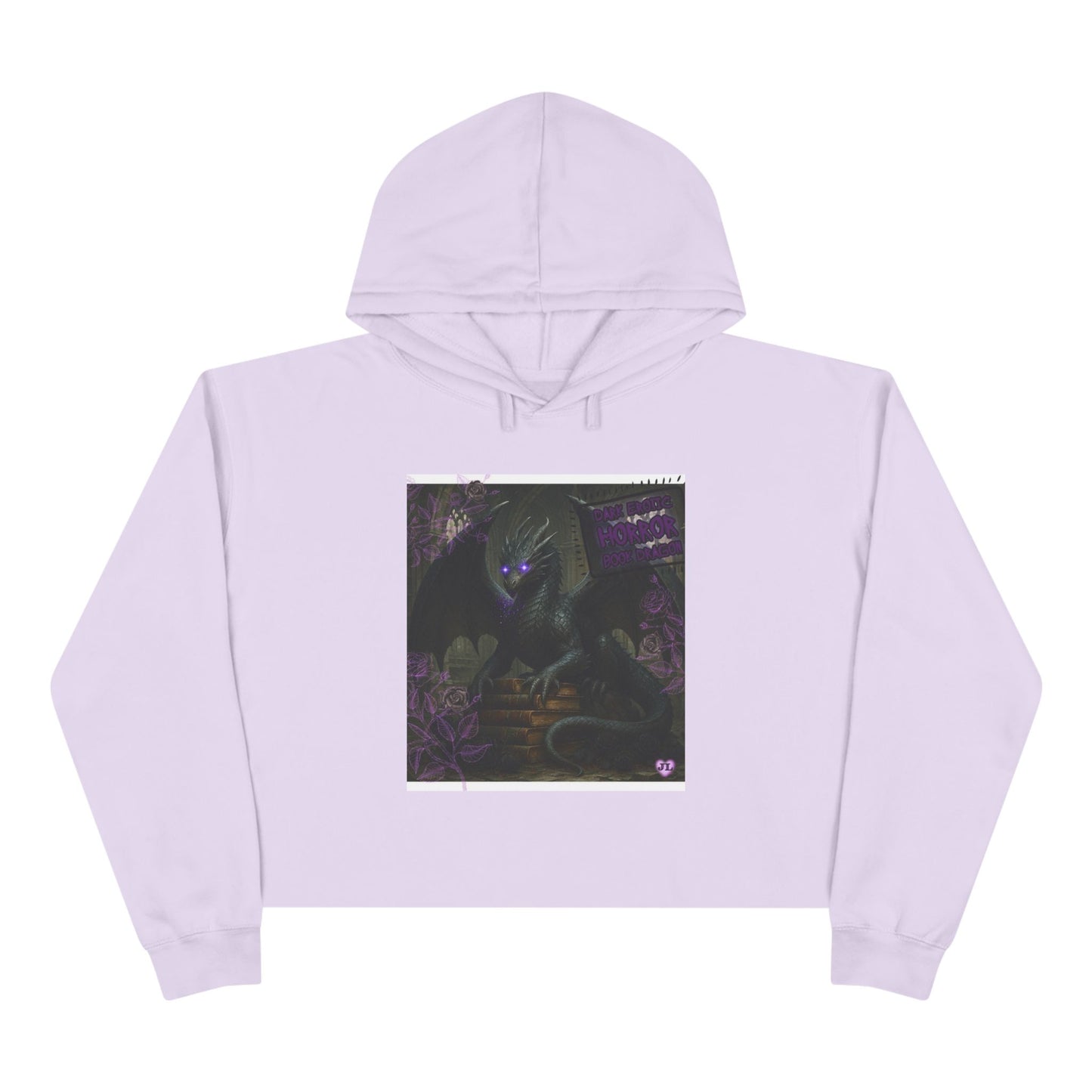 Book Dragon Cropped Hoodie