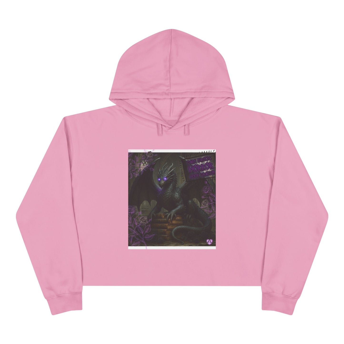 Book Dragon Cropped Hoodie