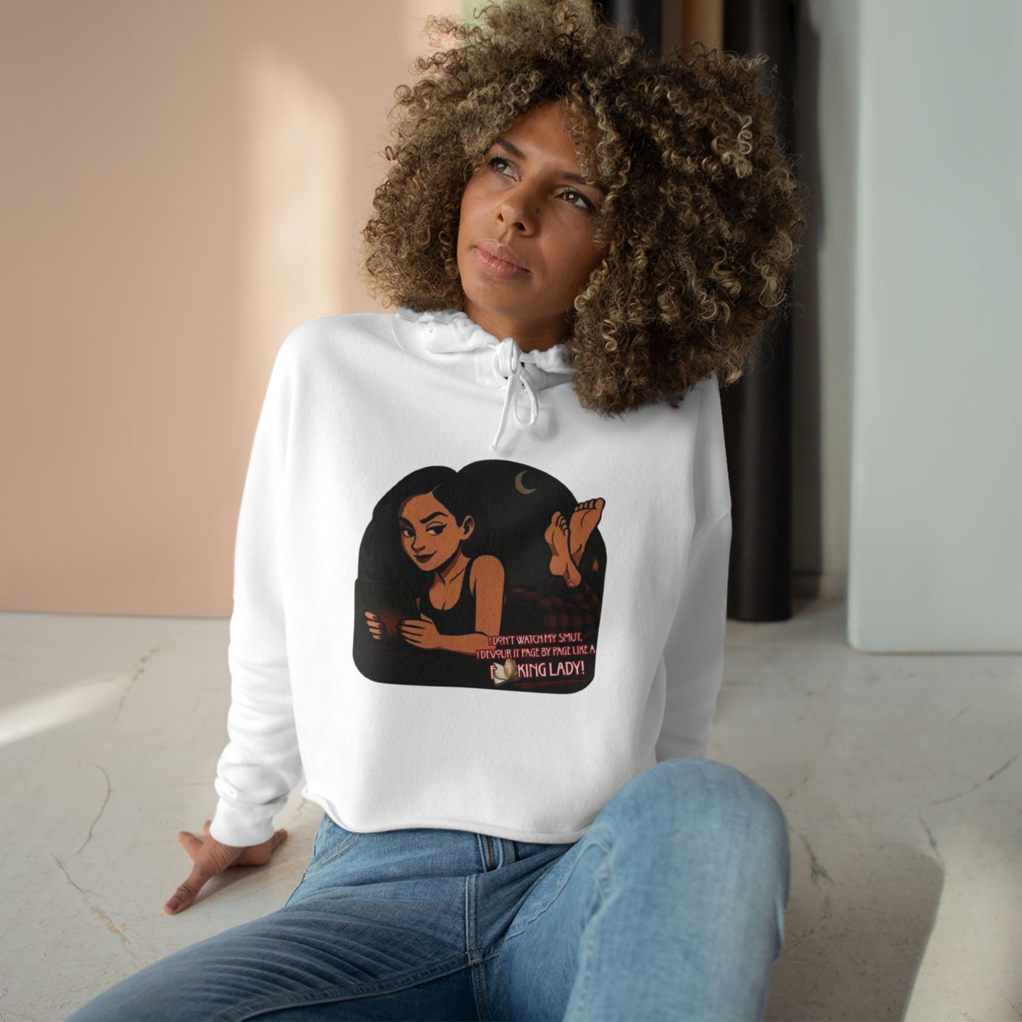 Read my Smut Crop Hoodie