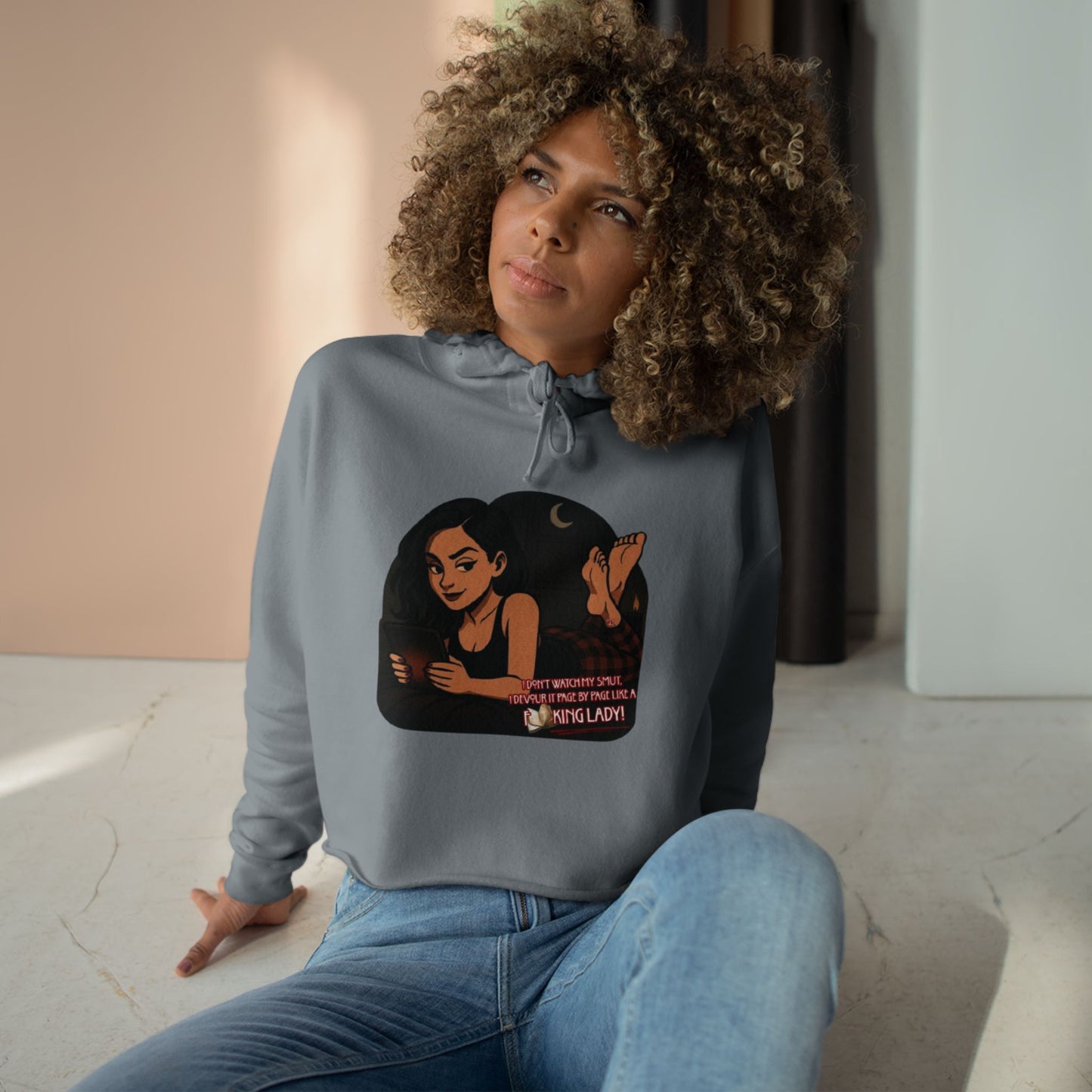 Read my Smut Crop Hoodie