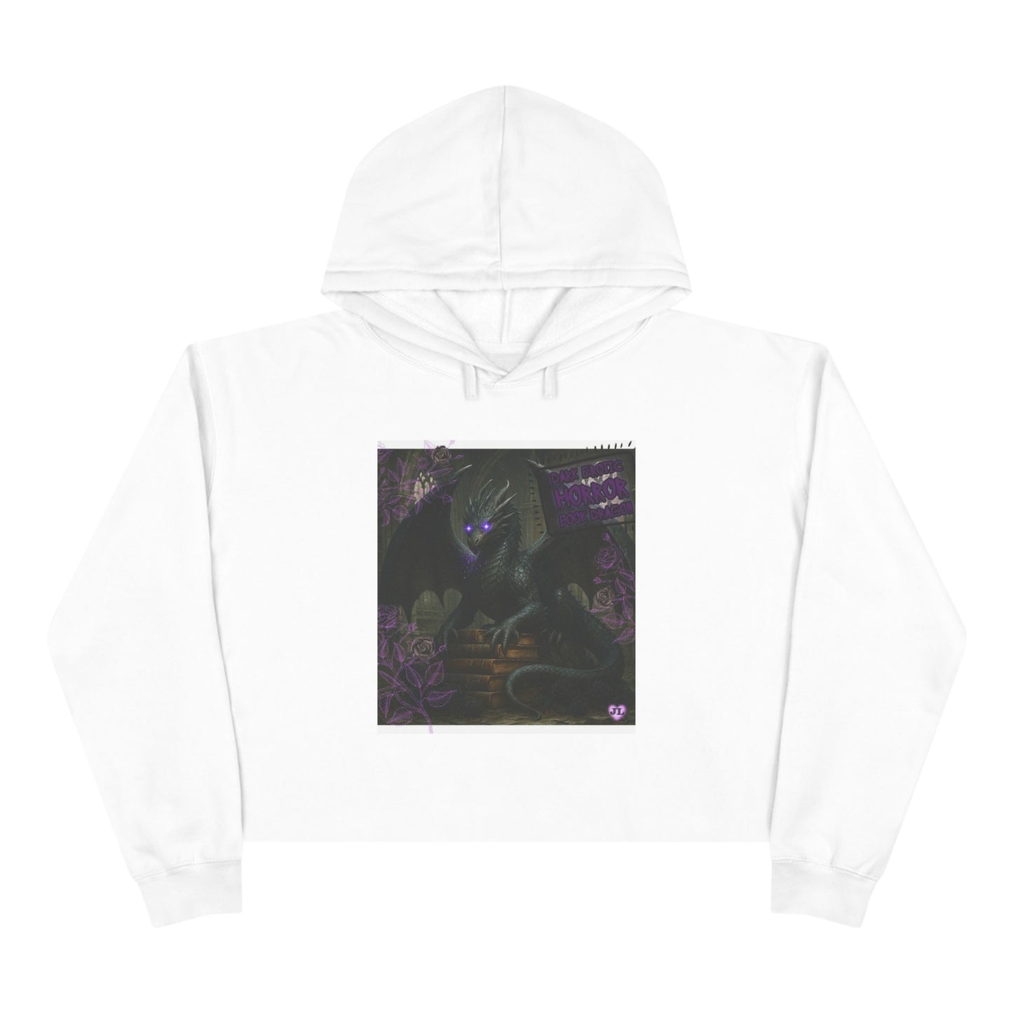 Book Dragon Cropped Hoodie