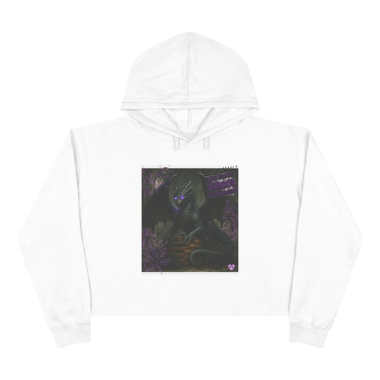 Book Dragon Cropped Hoodie