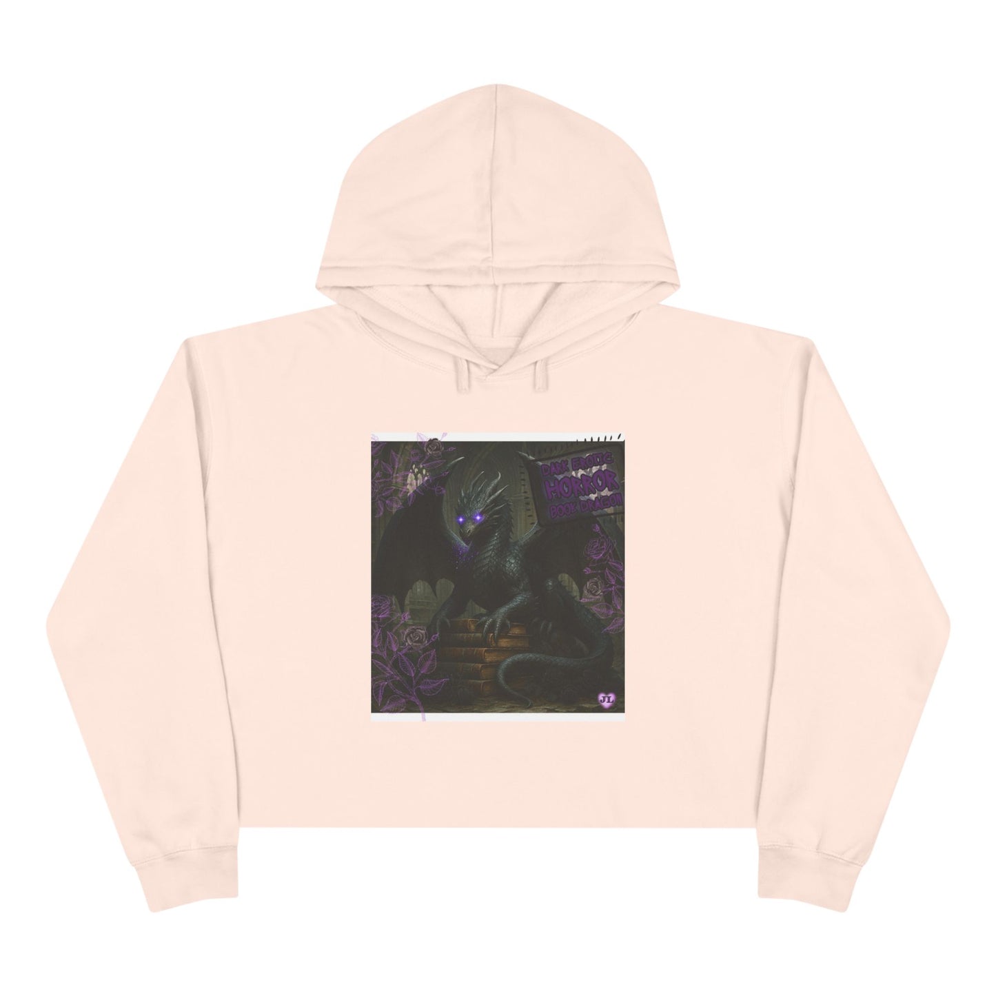 Book Dragon Cropped Hoodie