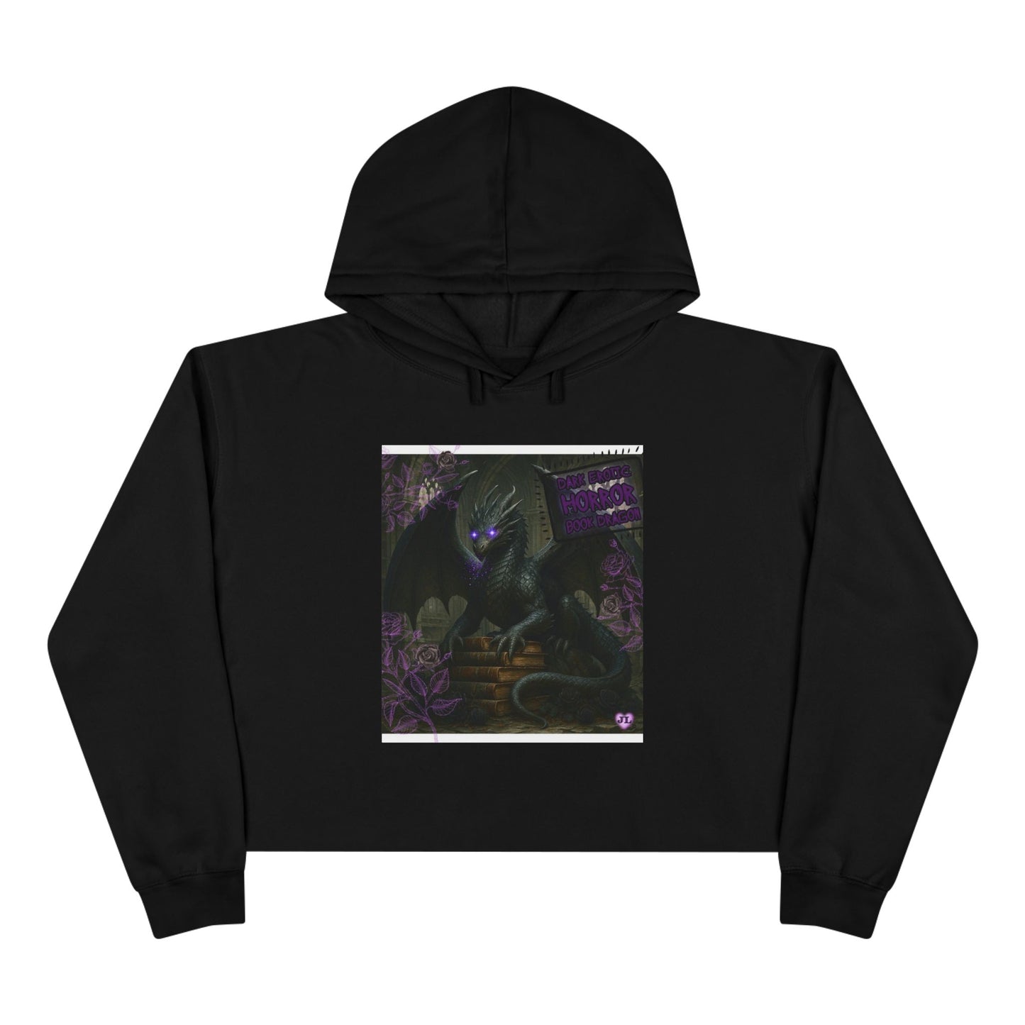 Book Dragon Cropped Hoodie