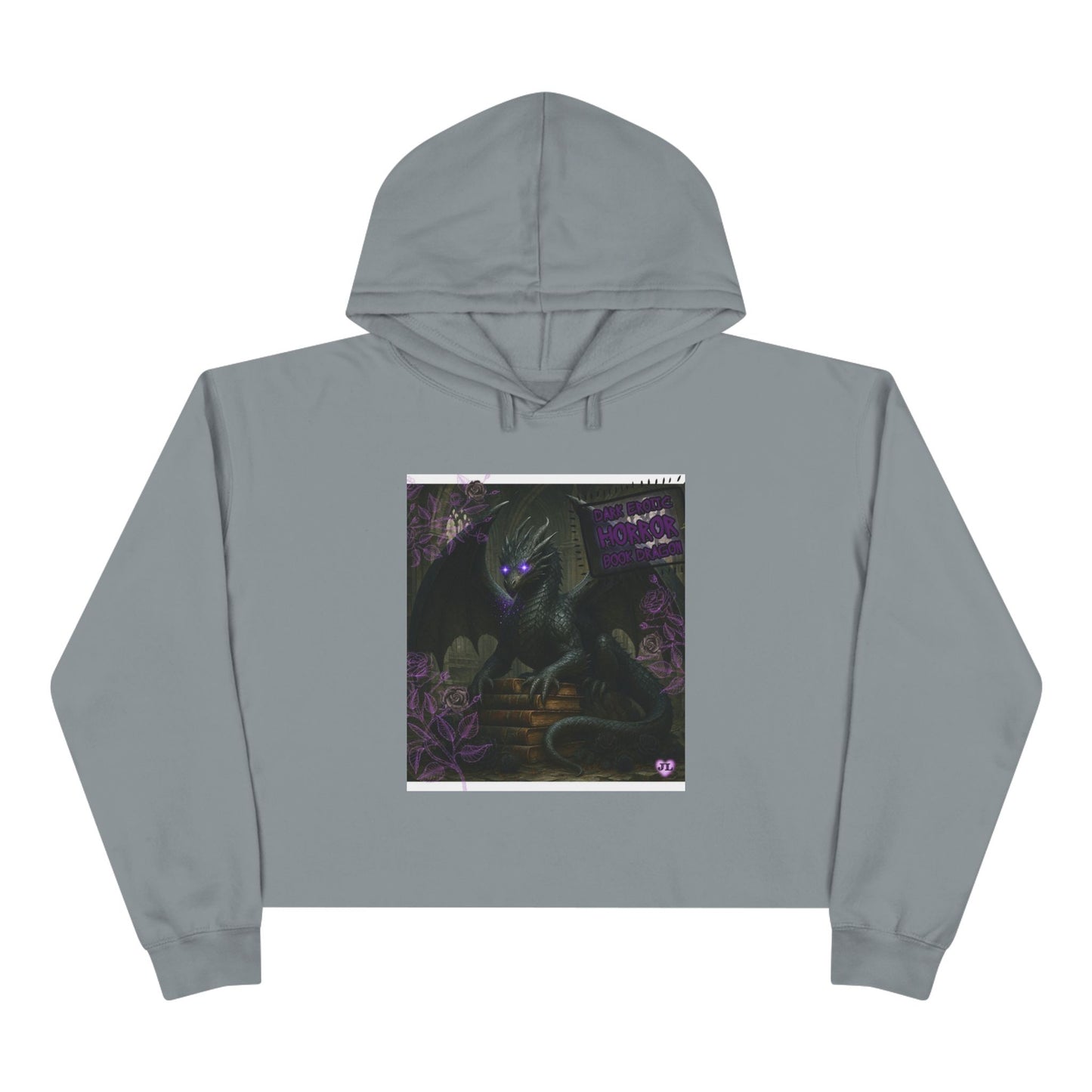 Book Dragon Cropped Hoodie