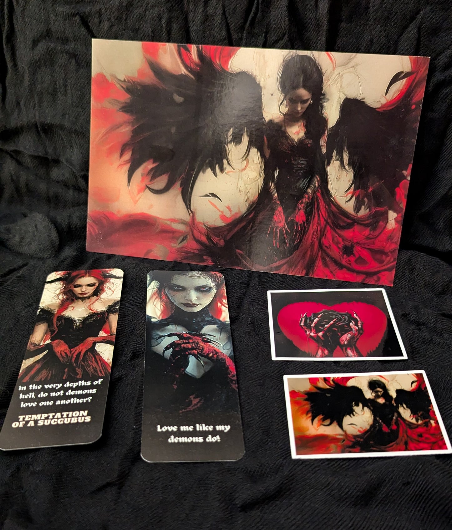 Temptation of a Succubus- A Deadly Union! Signed plus book merch!